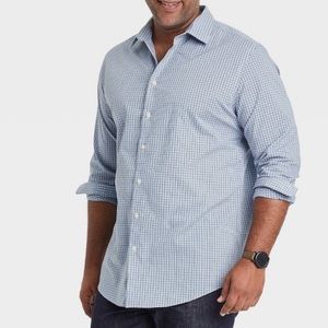 Goodfellow & Co. Mens Big and Tall Blue Gingham Button down shirt